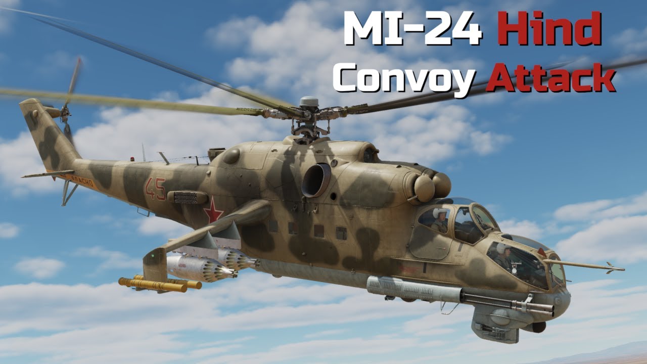 Mi-24P Hind - Convoy Attack || DCS: World