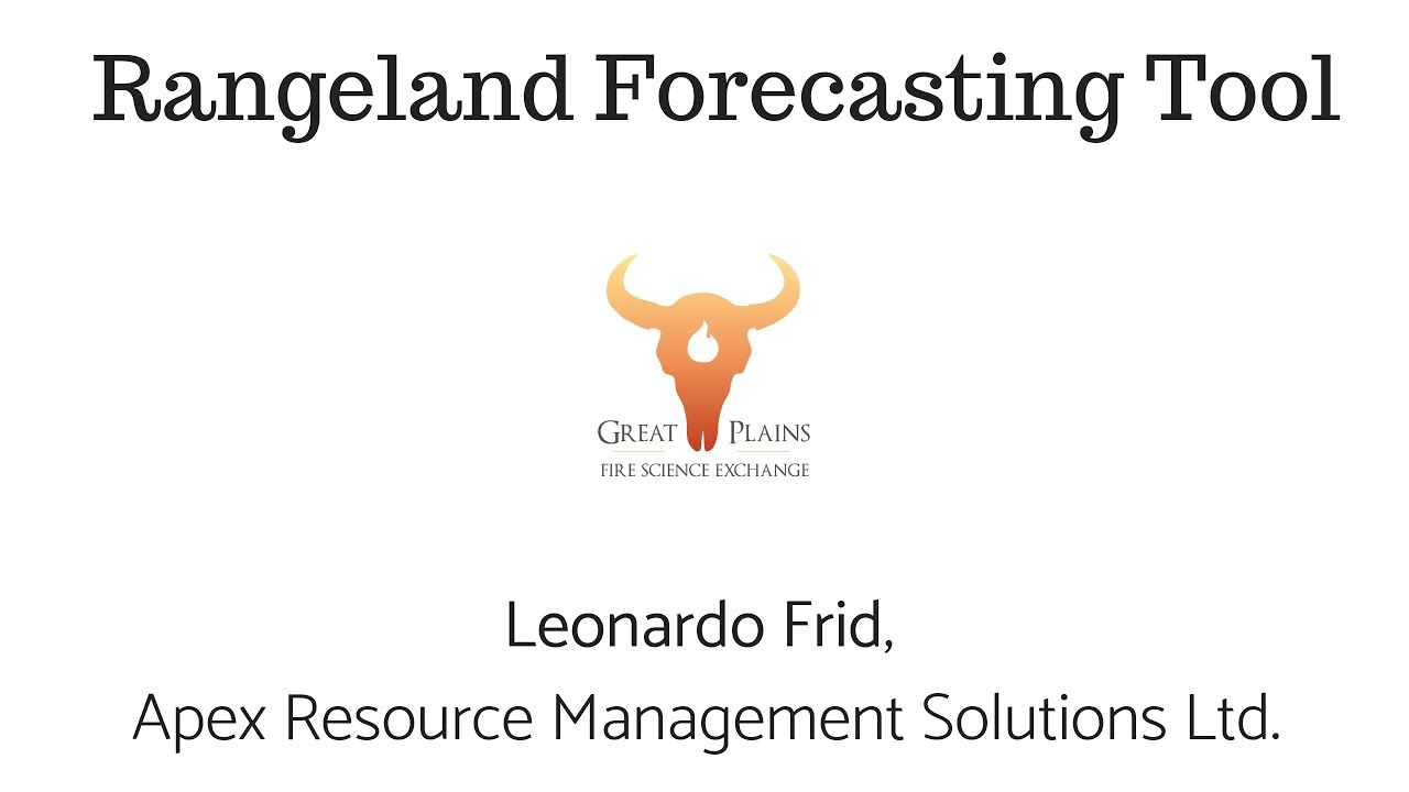 Webinar: Rangeland Forecasting Tool