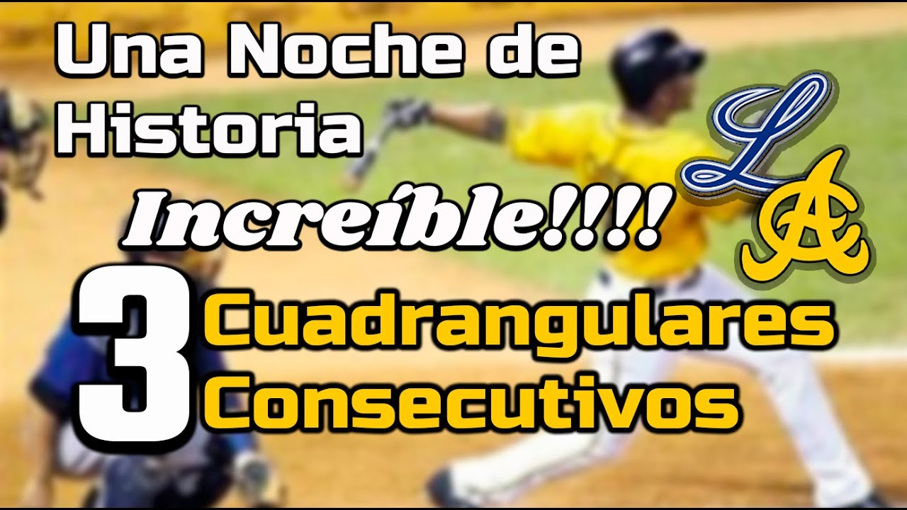 3 Cuadrangulares consecutivos // Edwin Encarnación, Tony Batista y Mendy López