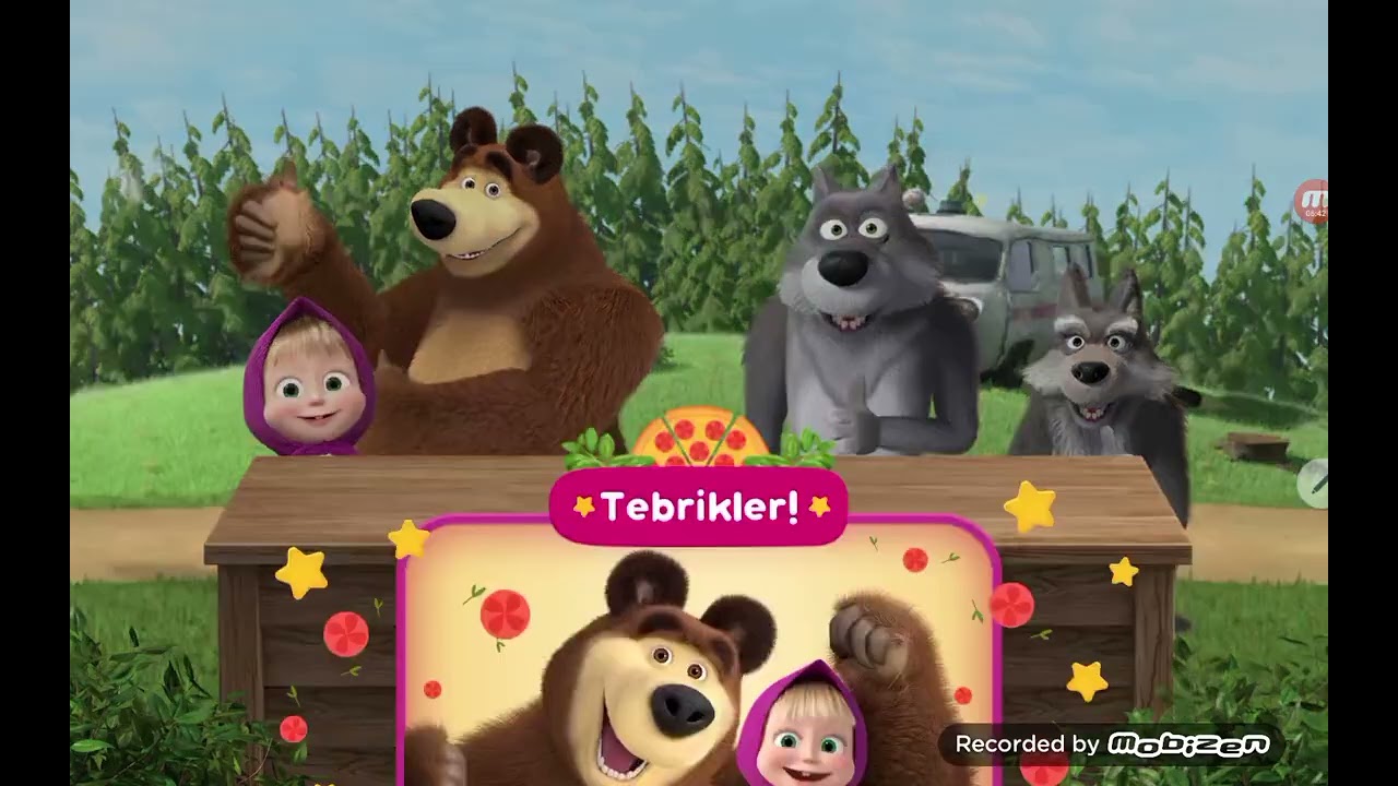 Maşa ile koca ayı'nın pizza yapma oyunu 🐻🐻👯