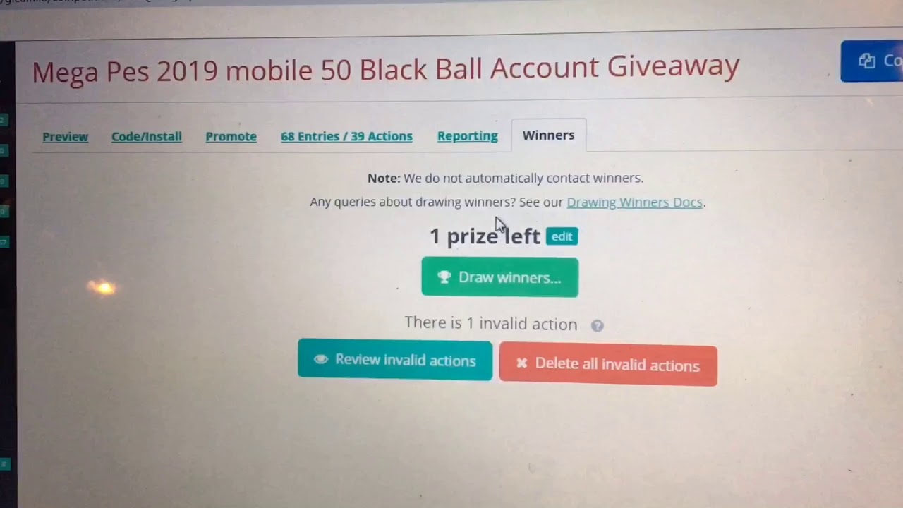 Pes 2019 mobile account giveaway winner 👏🏻