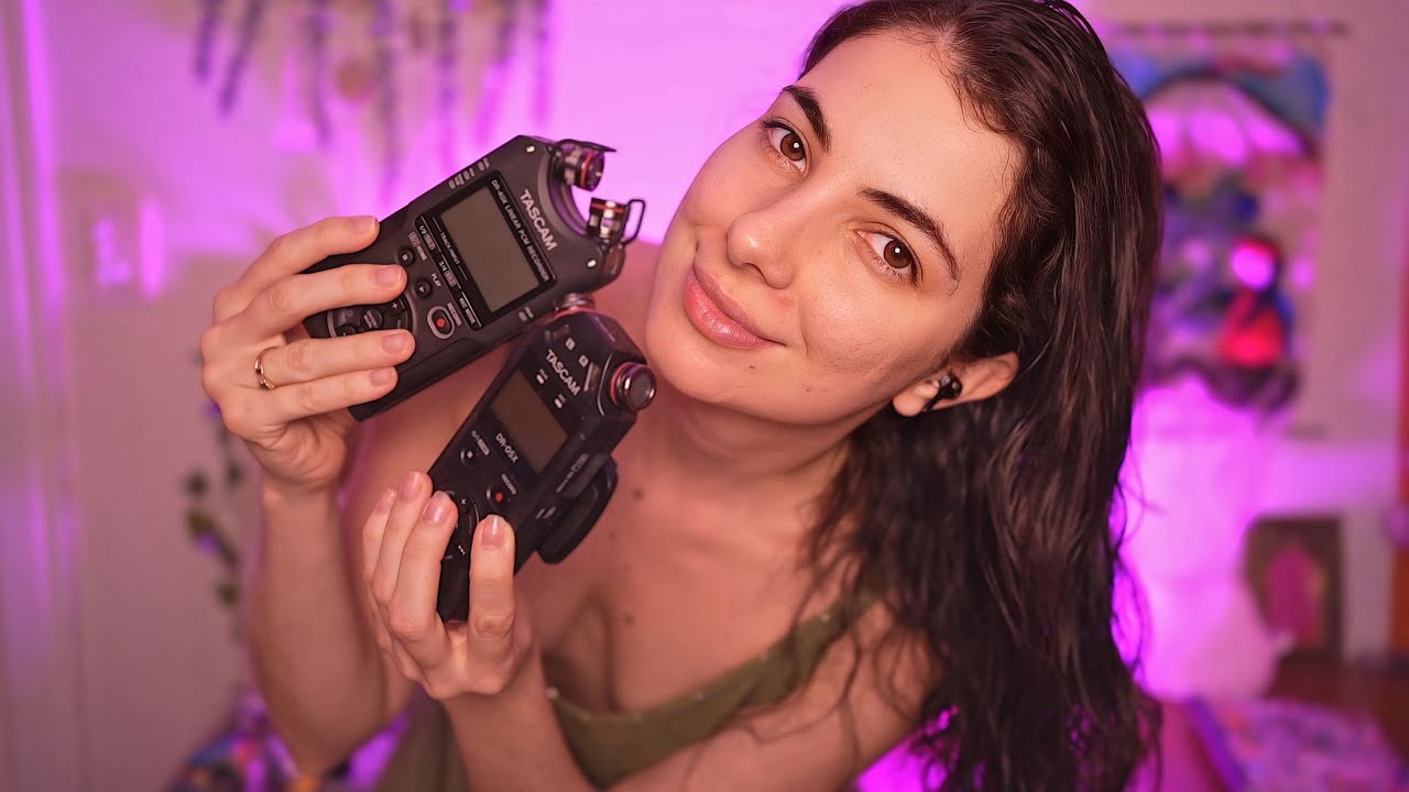 ASMR COM TASCAM VELHO X NOVO