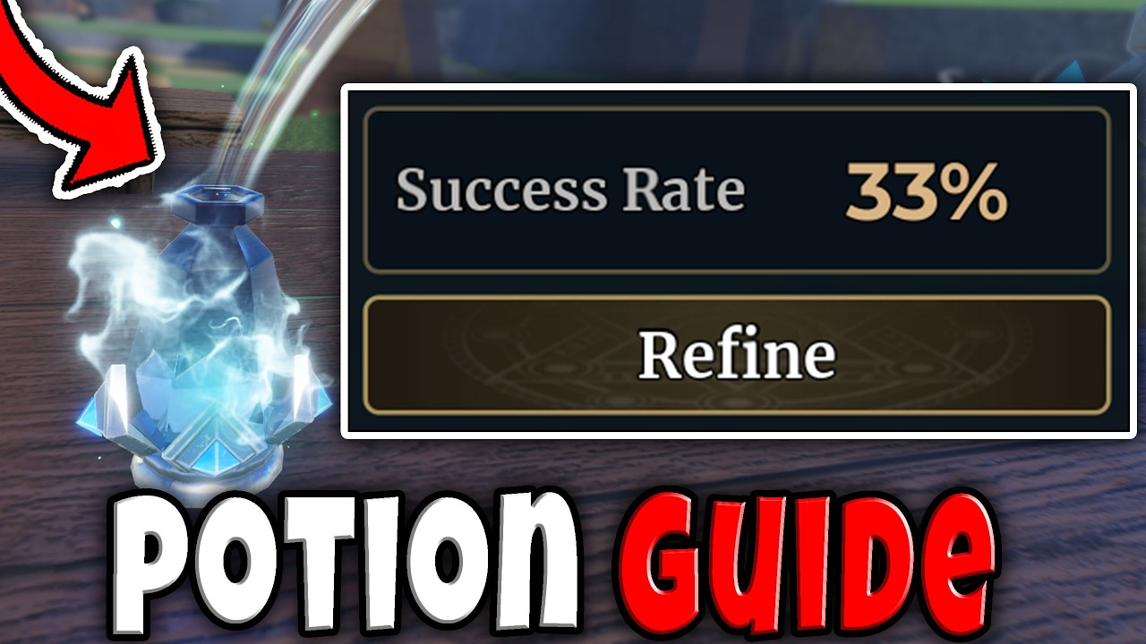 POTIONS FULL GUIDE in WIZARD ALCHEMY BREWING, REFINEMENT EXPLAINED Roblox