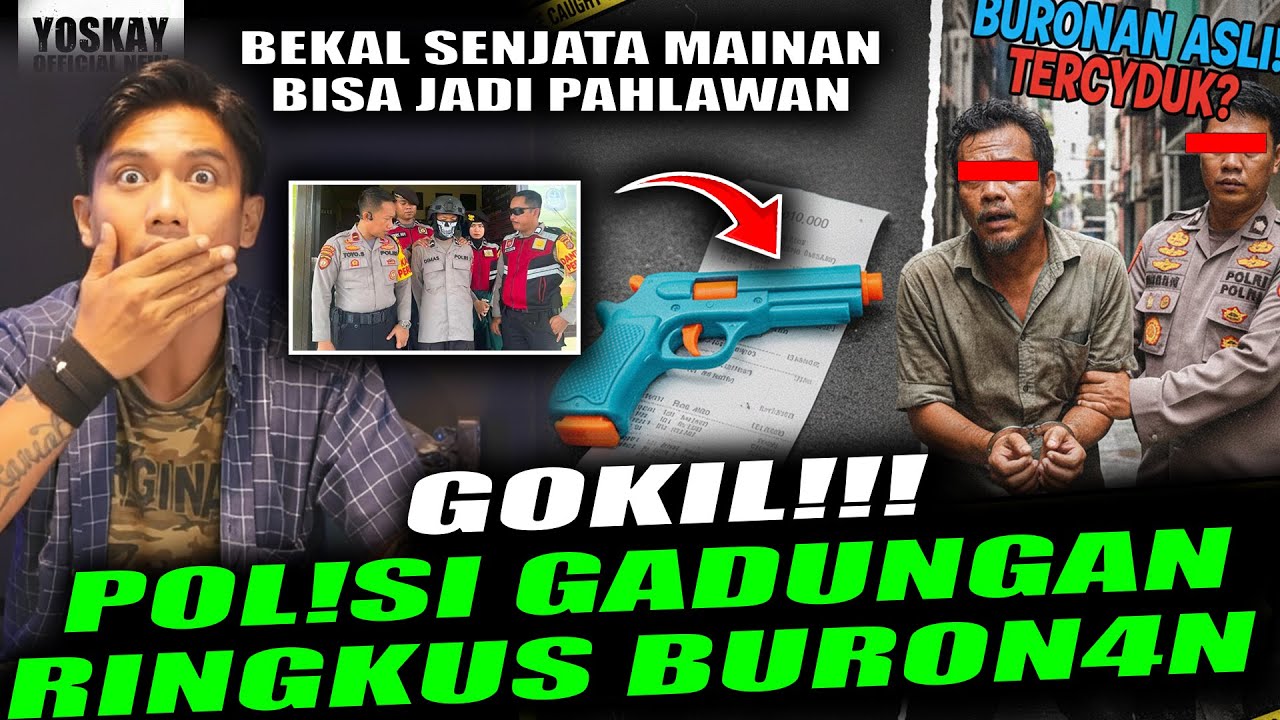 G0KIL!!!  BEKAL SENJATA MAINAN POLISI GADUNGAN RINGKUS BURONAN | YOSKAY OFFICIAL | RYAN AGUS WIDODO