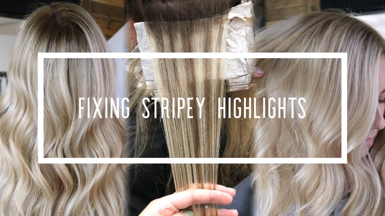 Fixing Stripey Highlights || Hair Tutorial