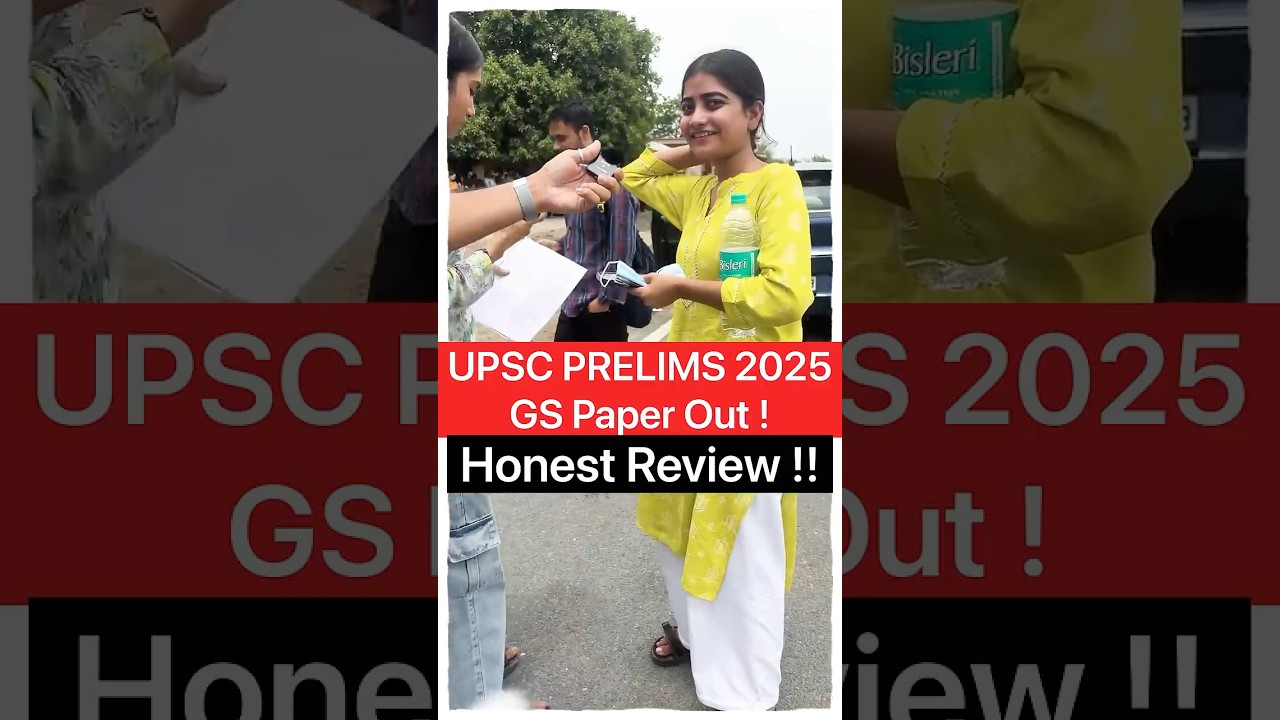 Honestly Paper Was &hellip;.. 😳 UPSC Prelims 2025 GS Paper Review #aspirantsreview #prelims2025