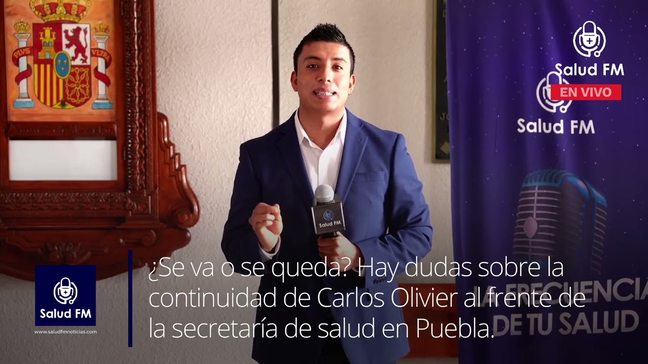 😳¿Se va o se queda? Carlos Olivier se tambalea como secretario de Salud en Puebla.