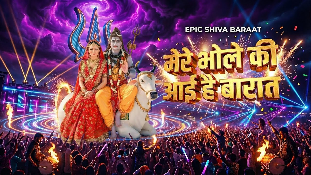 मेरे भोले की आई है बारात 🤯 | #1 VIRAL Bhole Nath Baraat DJ 2026 🔥 शिव बारात डांस | Har Har Mahadev 💥