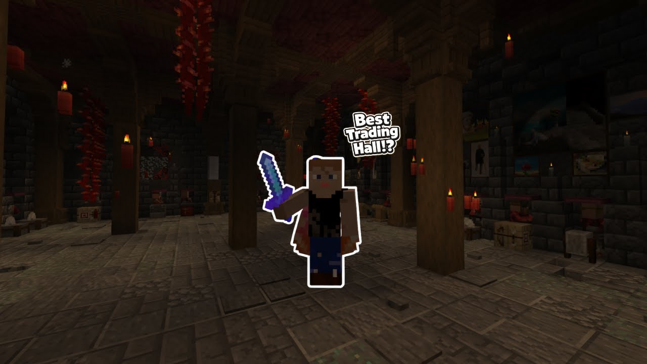 BUILDING the best minecraft TRADING HALL in 2026!!