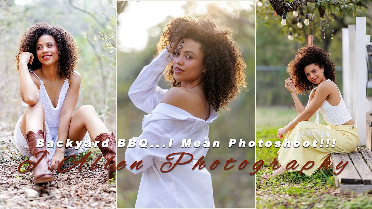 Барбекю на заднем дворе... Я имею в виду фотосессию на заднем дворе с МакКенной!
