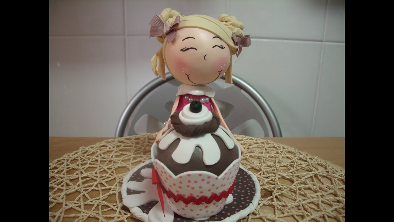 Como hacer fofucha con helado Cupcake  #Fofucha #Cupcake