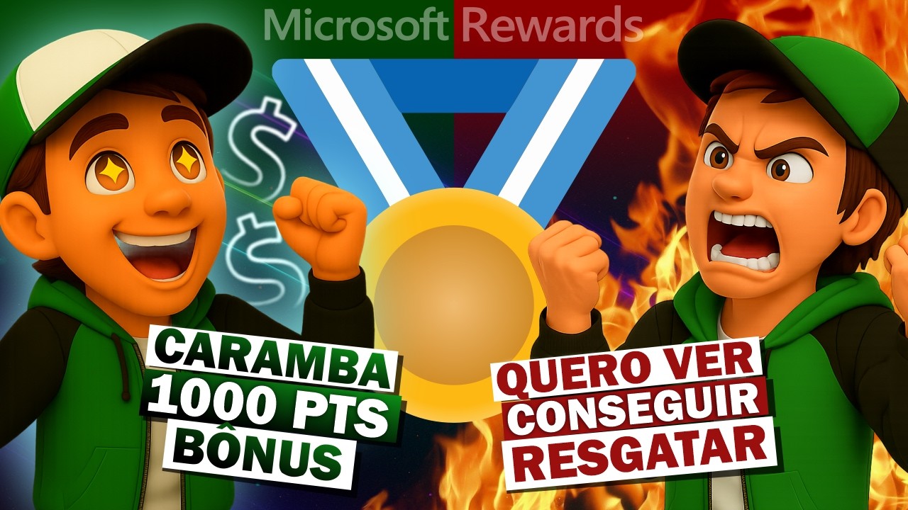 Loucura! PROBLEM&Atilde;O e 1000 Pontos EXTRAS no Microsoft Rewards!