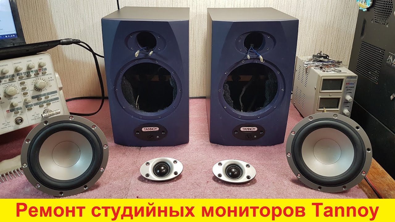 Ремонт студийных мониторов Tannoy Reveal 5A ремонт акустики динамиков Tannoy Monitor