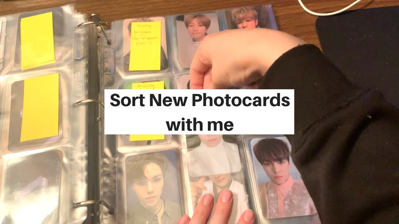 sorting new photocards ♡ number 1