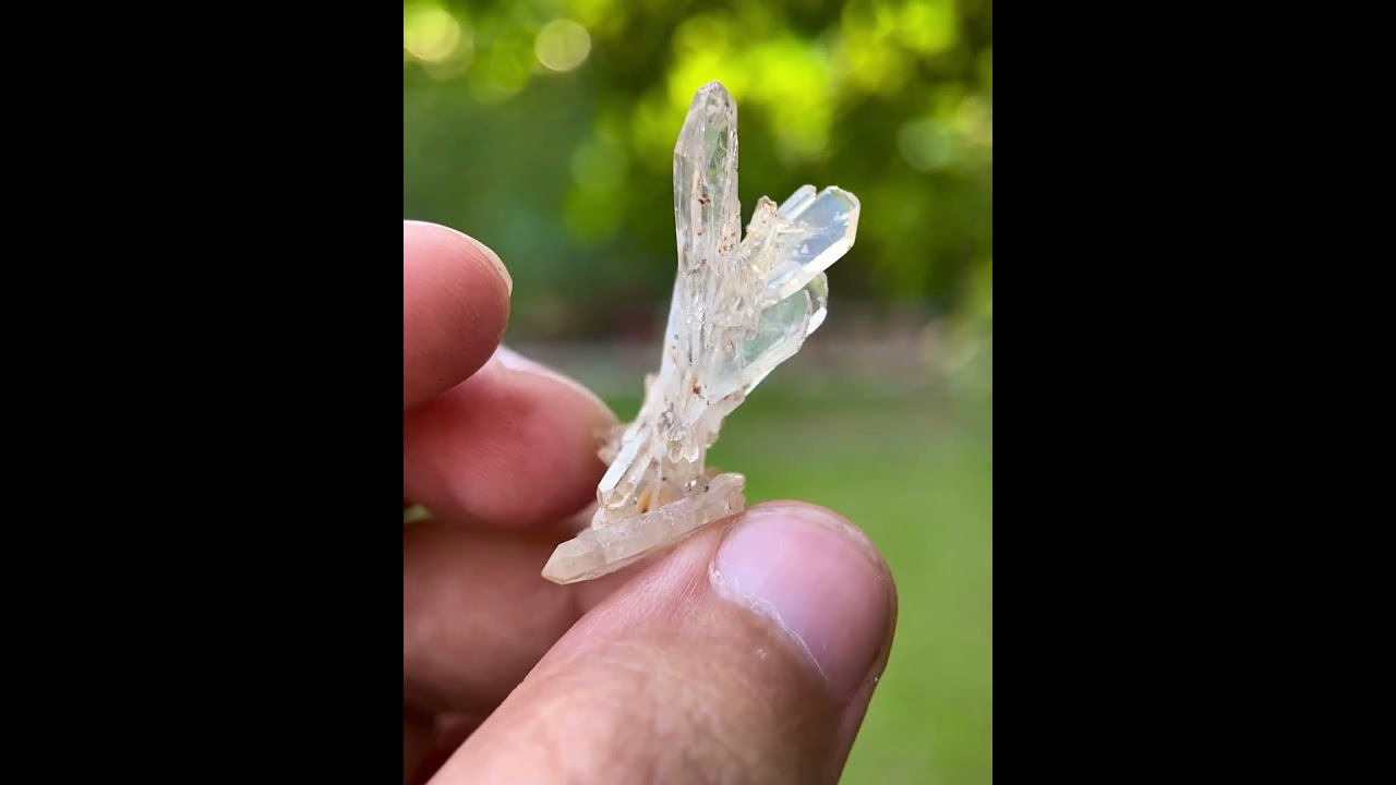 3 Gram Unique Terminated Angel Shape Twin Faden Quartz Crystal From Baluchistan 