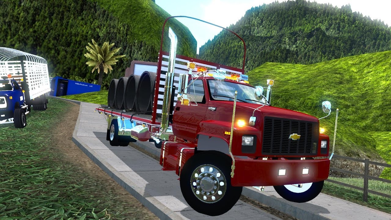 CHEVROLET KODIAK CARGADO CON TUBOS DE CEMENTO!! | COLOMBIA | AMERICAN TRUCK SIMULATOR