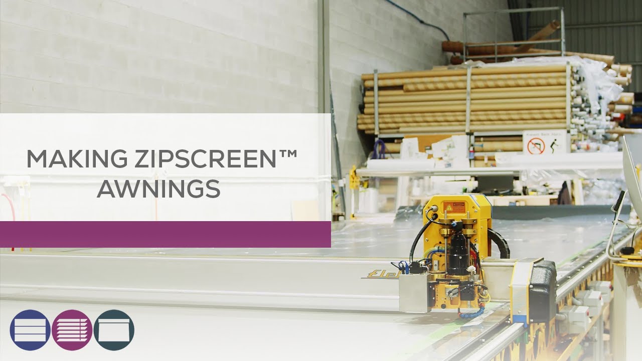 Making Zipscreen&trade; Awnings In Our Factory - Betta Blinds and Awnings