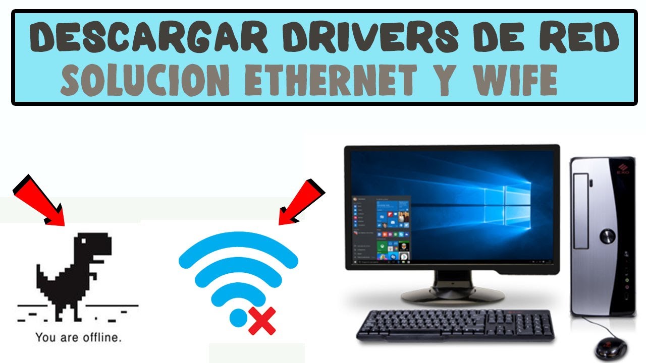 Instalar Drivers de Red WIFI y ETHERNET para Windows 7, 8, 8.1 y 10 / Sin Internet / 3DP NET/ 💻