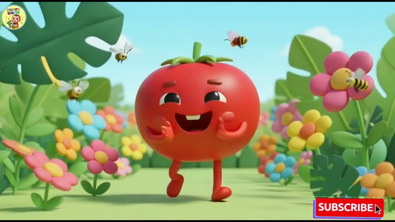 आहा टमाटर बड़े मजेदार | Funny Tomato Rhyme | Hindi Nursery Rhymes for Kids