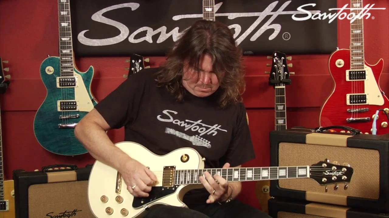 Sawtooth Guitars Heritage Series Antique White Electric Guitar Demo