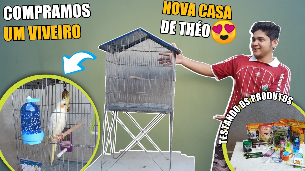 COMPRAMOS UM VIVEIRO PARA NOSSA CALOPSITA! 😃😍
