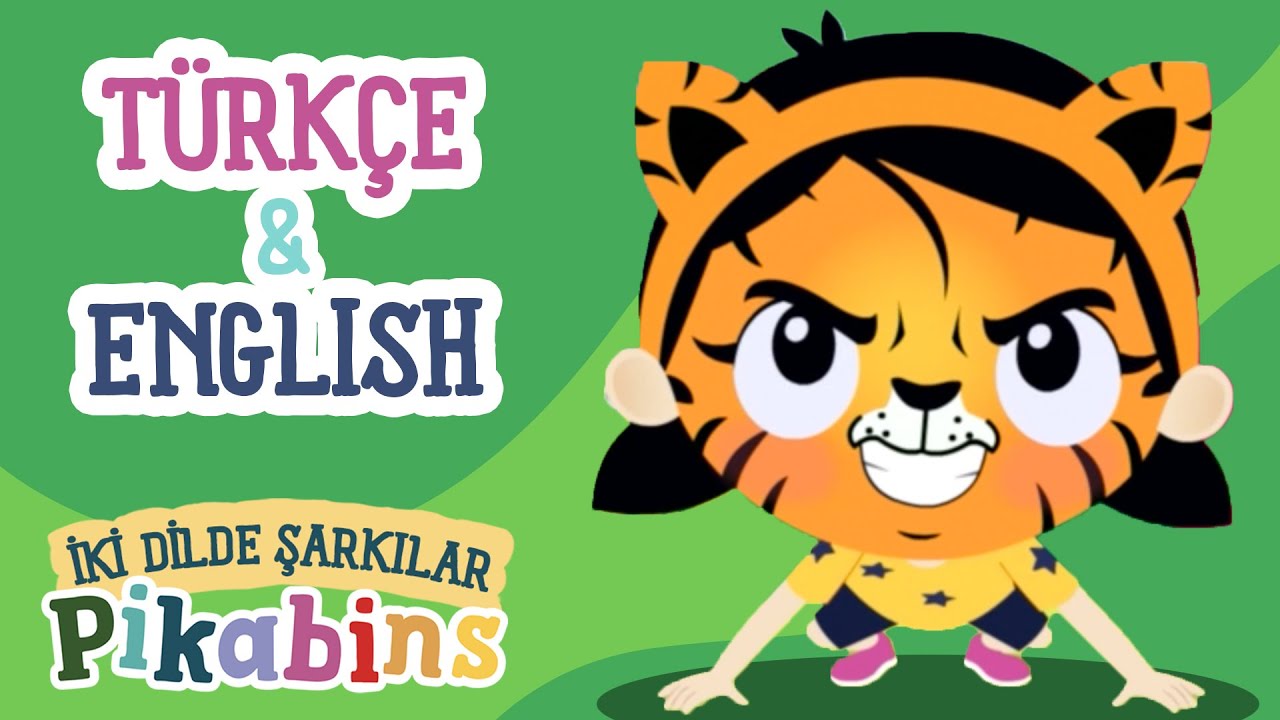 Hayvanlarla Dünya Turu ve Yüz Boyama 🖌🐯 |  Çift Dil Bilingual İngilizce | Pikabins İle Yabancı Dil