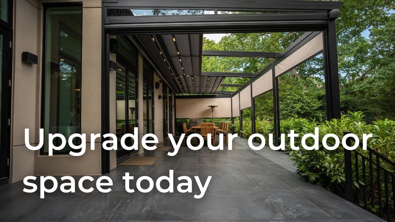 Retractable Motorized Pergola with Screens│Lakewood, NJ