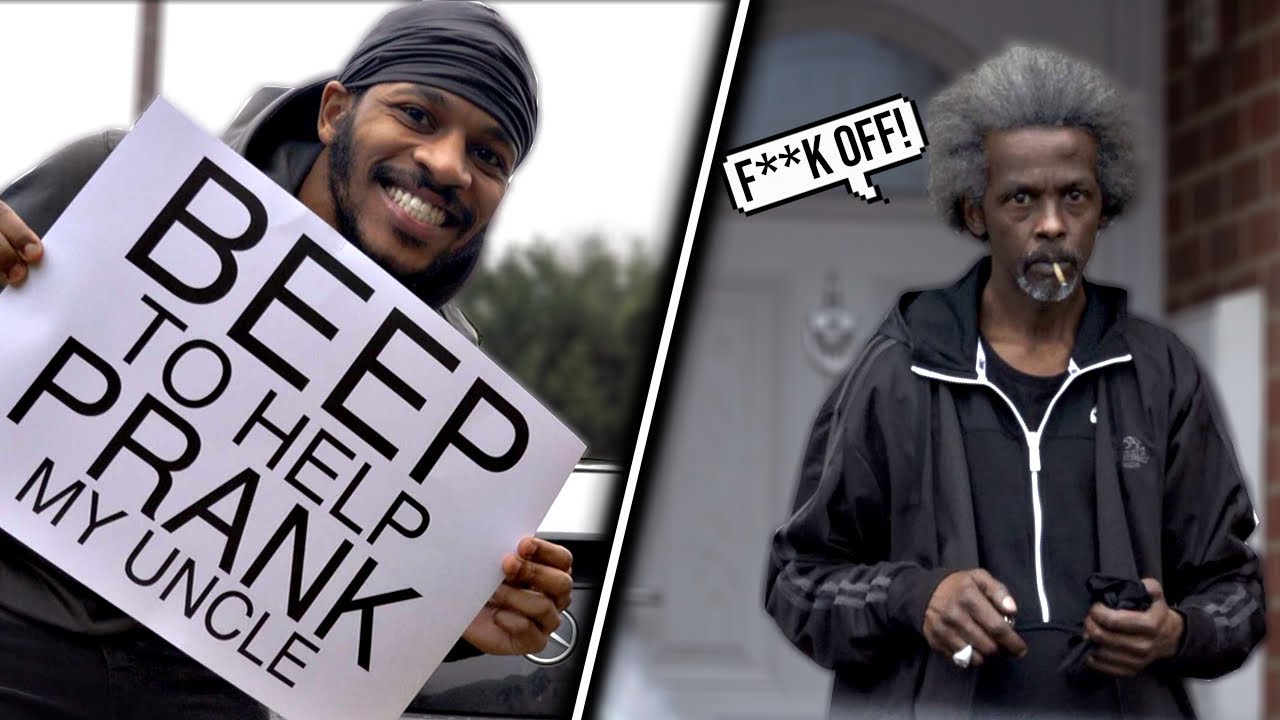 BEEPING CAR PRANK!!! ON MY MAD UNCLE (ROAD RAGE!!)