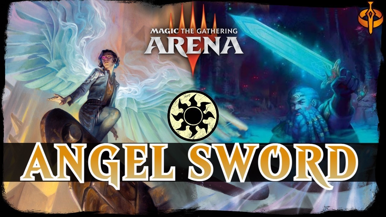 ANGEL SWORD | MTG Arena Mono White Equipment Dwarf Angels HOBBIT Standard Deck