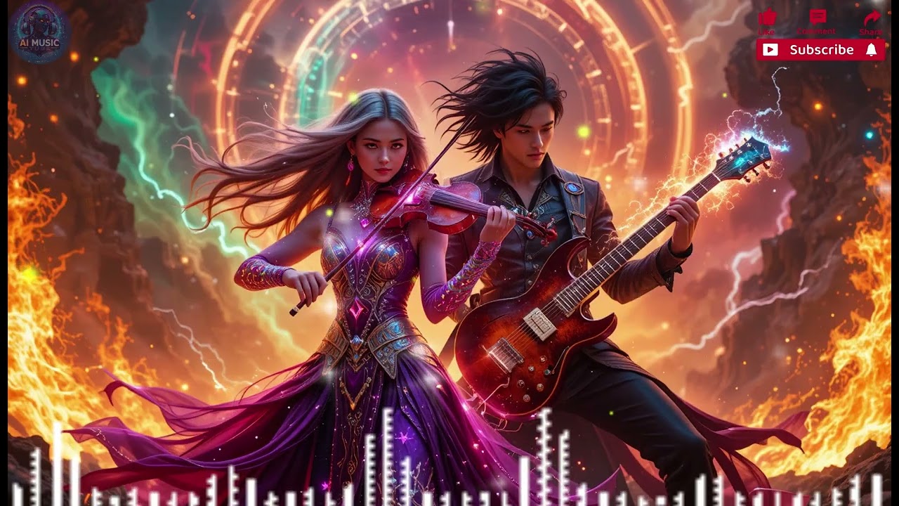 🎻Epic Collab! Rock Guitar Meets Classical Violin 🎸– Music That Gives You Goosebumps! | AI MUSIC TUBE