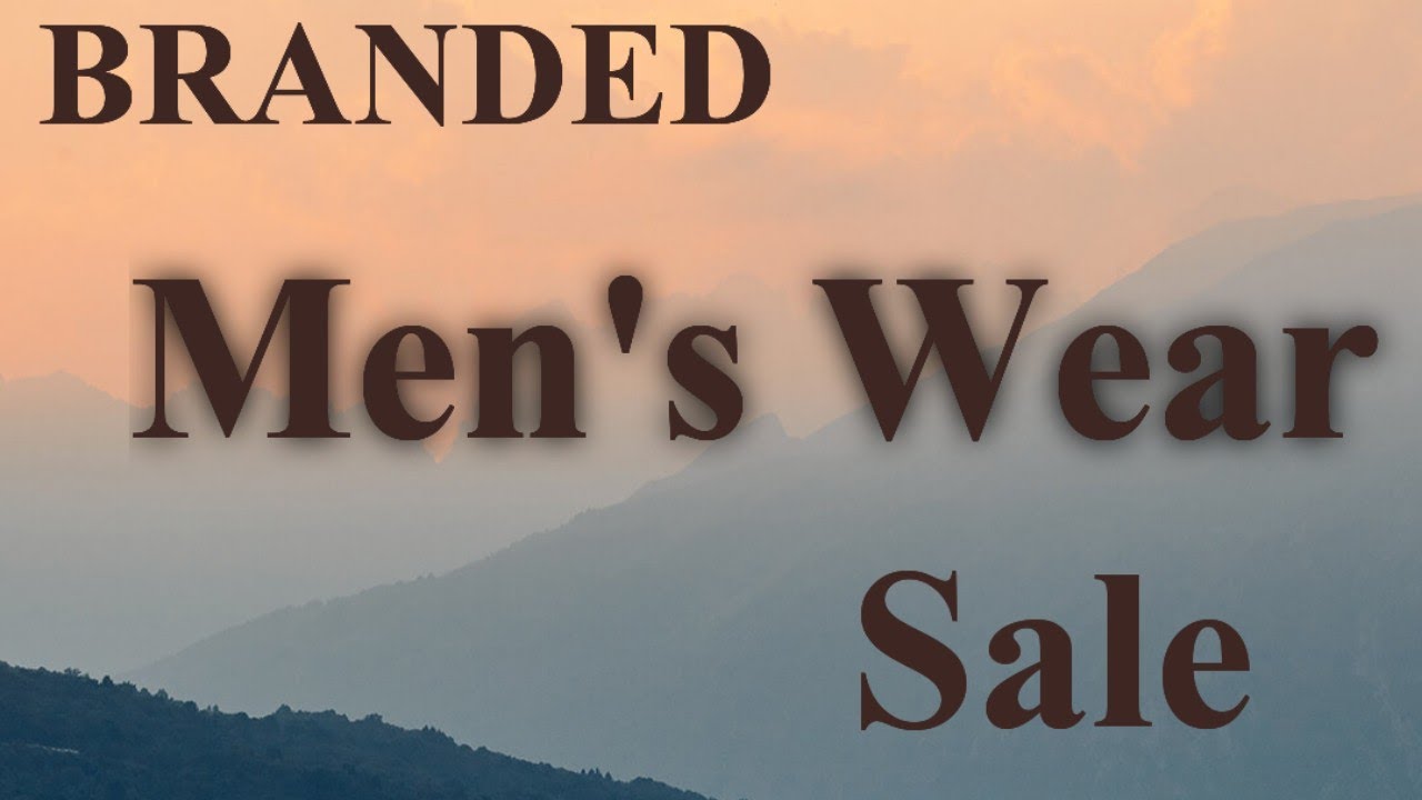 Friday Live for Branded Men's wear sale 🌷 Booking no.9899504070