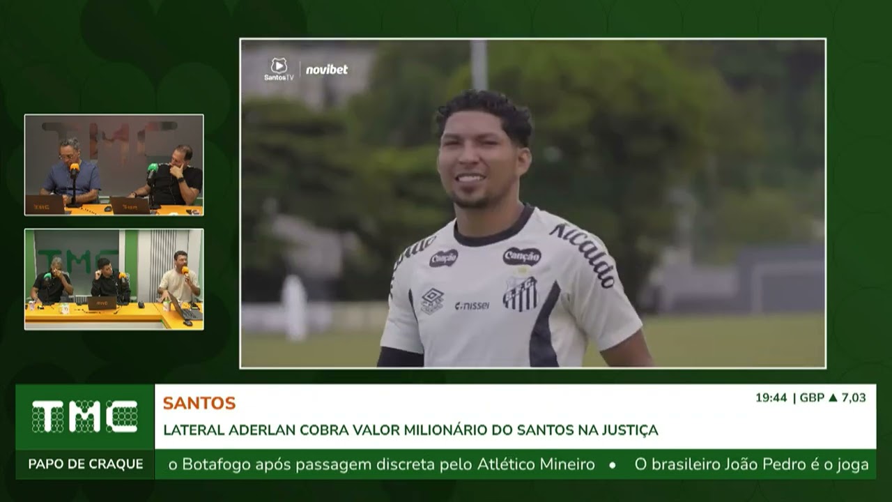 FABIANO FARAH EXPLICA TRETA ENTRE SANTOS E ROBINHO JR