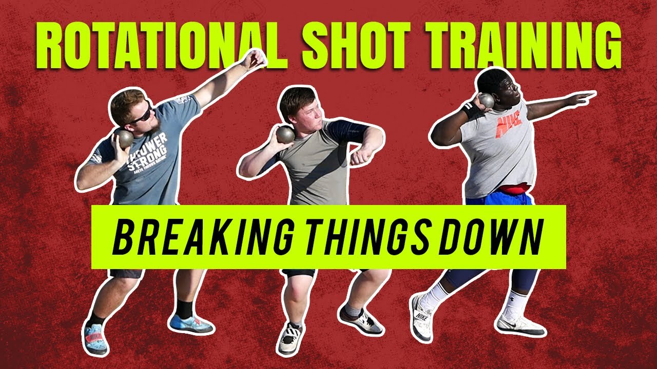 Rotational shot put training | Inside a training session.