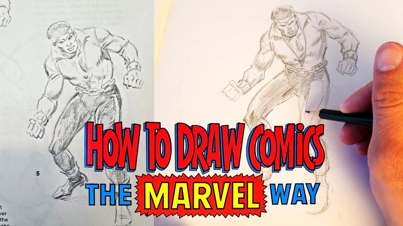 Рисование фигуры в стиле Marvel