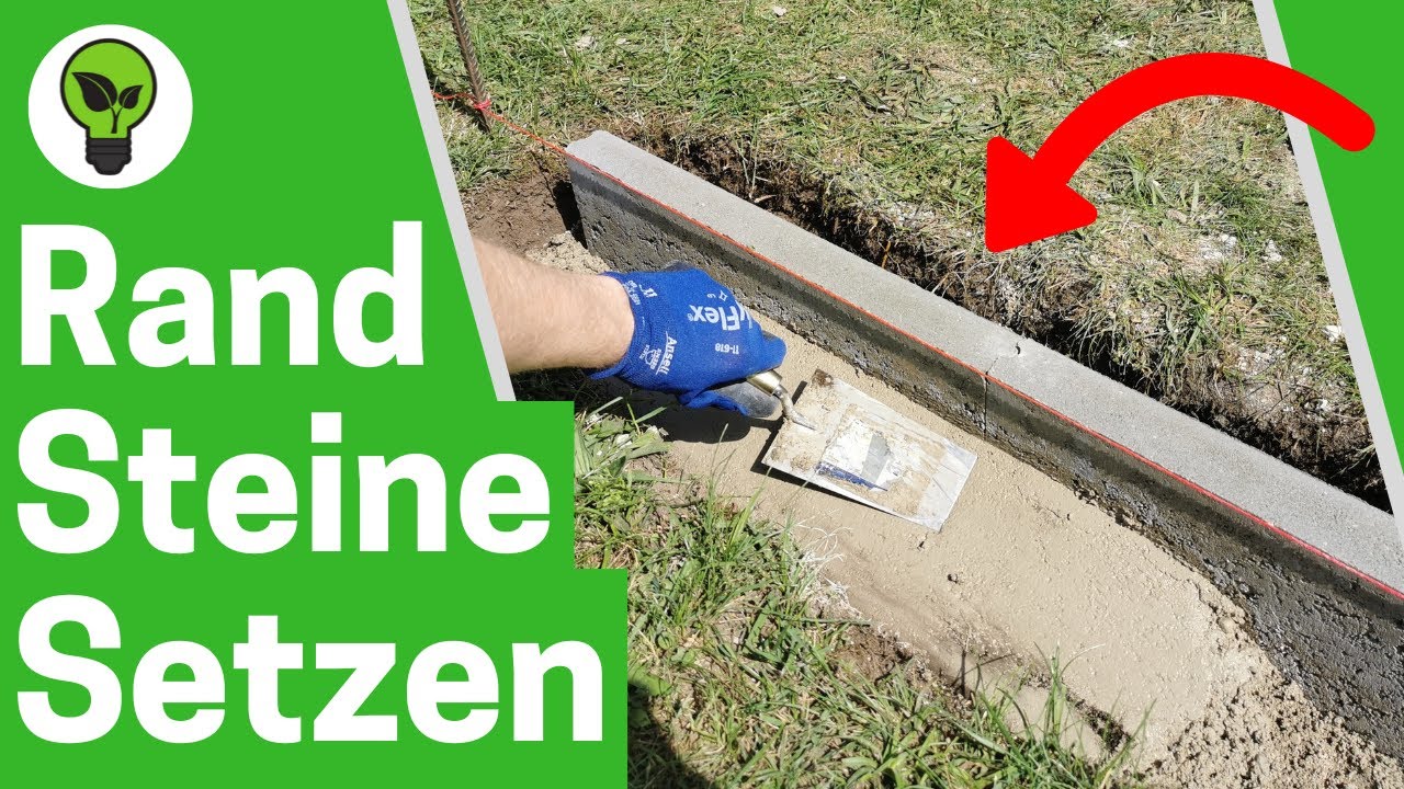 Randsteine Setzen mit Beton ✅ ULTIMATIVE ANLEITUNG: Wie Borde Verlegen & Kantensteine Betonieren???