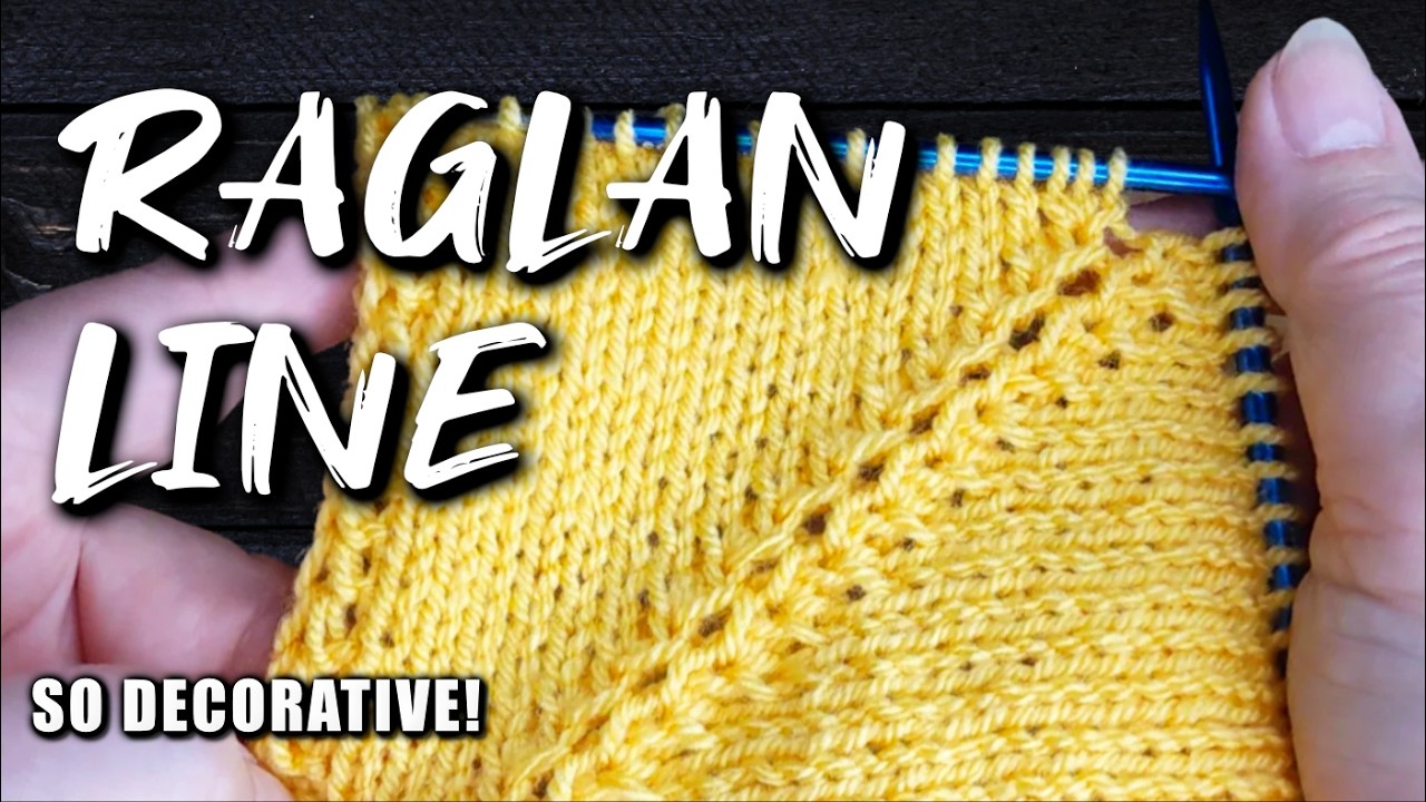 How to knit 4 Stitches Wide Raglan Line #raglanincrease