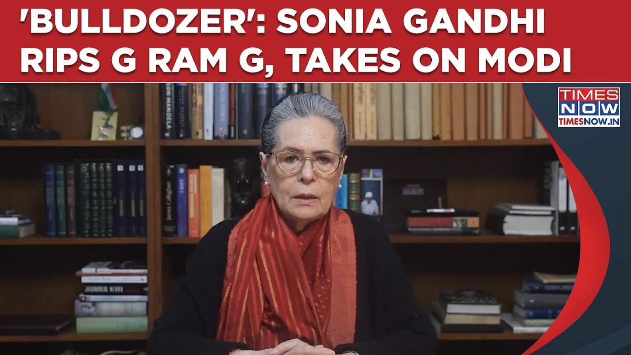 Sonia Gandhi Takes On PM Modi, Says UPA's MNREGA 'Bulldozed' By NDA: Watch Congress MP's Big Message