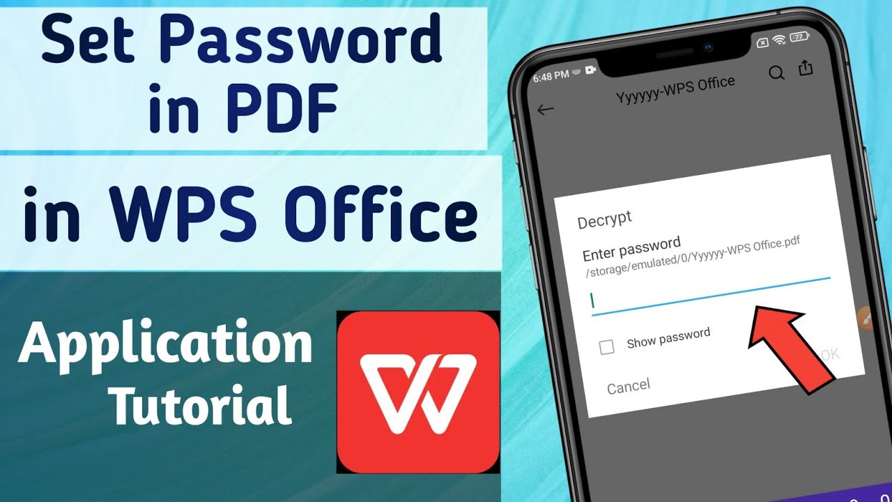 How to Set Password in PDF File on WPS Office App