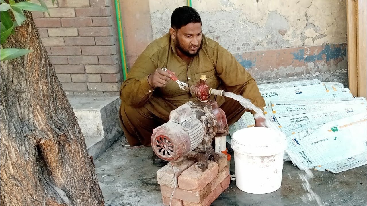 how to repair Lal pump bore, water pump maintenance,plumber work #ghulamfaridtricks