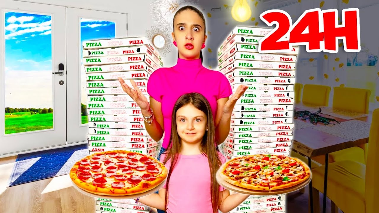 MANGIAMO solo PIZZA 🍕 per 24 ORE •CHALLENGE•
