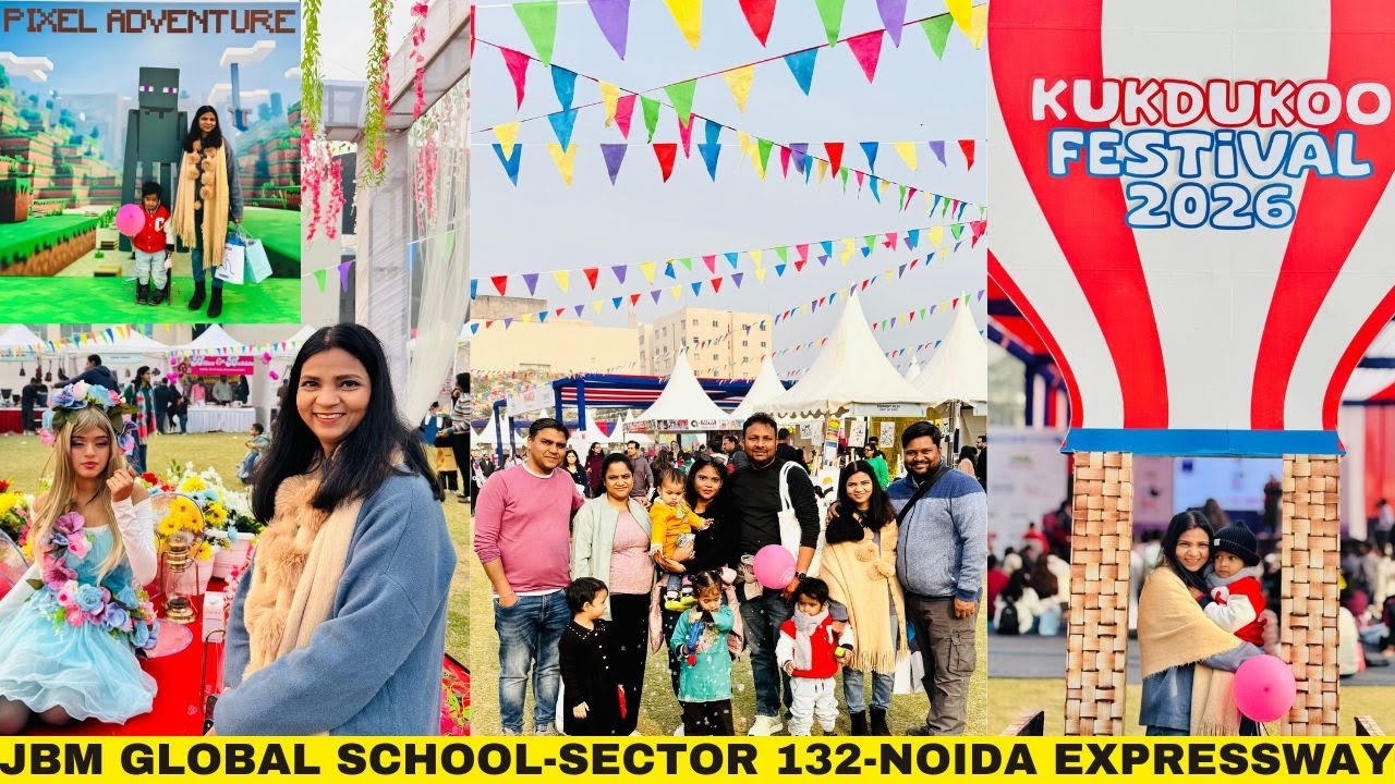 Kukdukoo Fest-Noida VLOG | Sec-132 Noida Expressway | JBM International School | Peas in Pod 