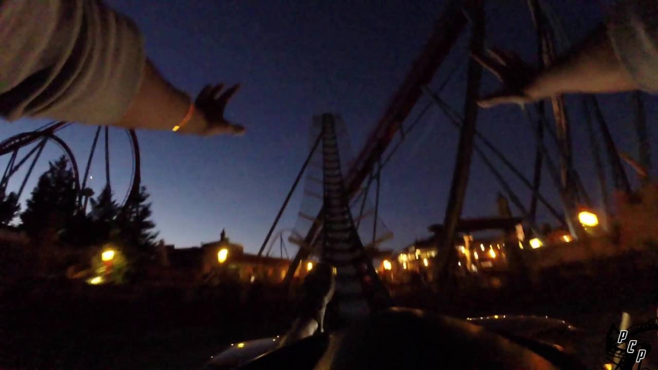 Shambhala Night POV PortAventura World 2016 B&M Roller Coaster OnRide [GOPRO 3+]