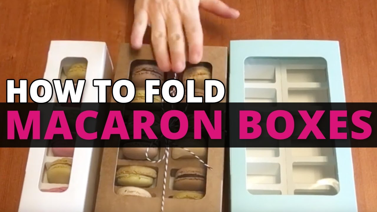 How to Fold Our Macaron Cookie Boxes  | Nashville Wraps