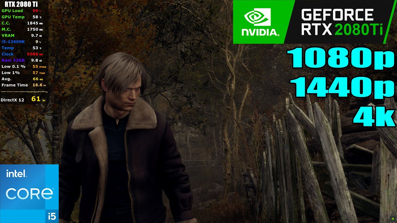 RTX 2080 Ti | Resident Evil 4 Remake - 1080p, 1440p, 4k