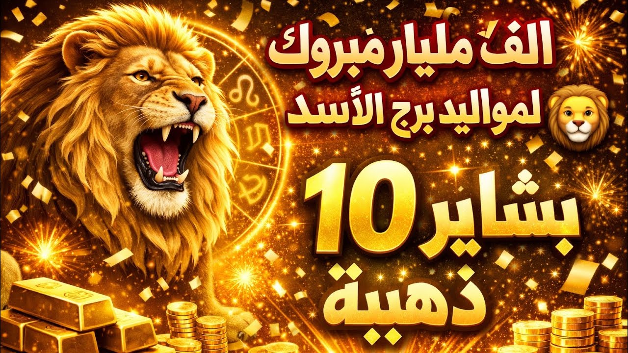مواليد برج الاسد 😇 تاريخ القراءة ❤️ 16 🥰 يناير 😘 2026 