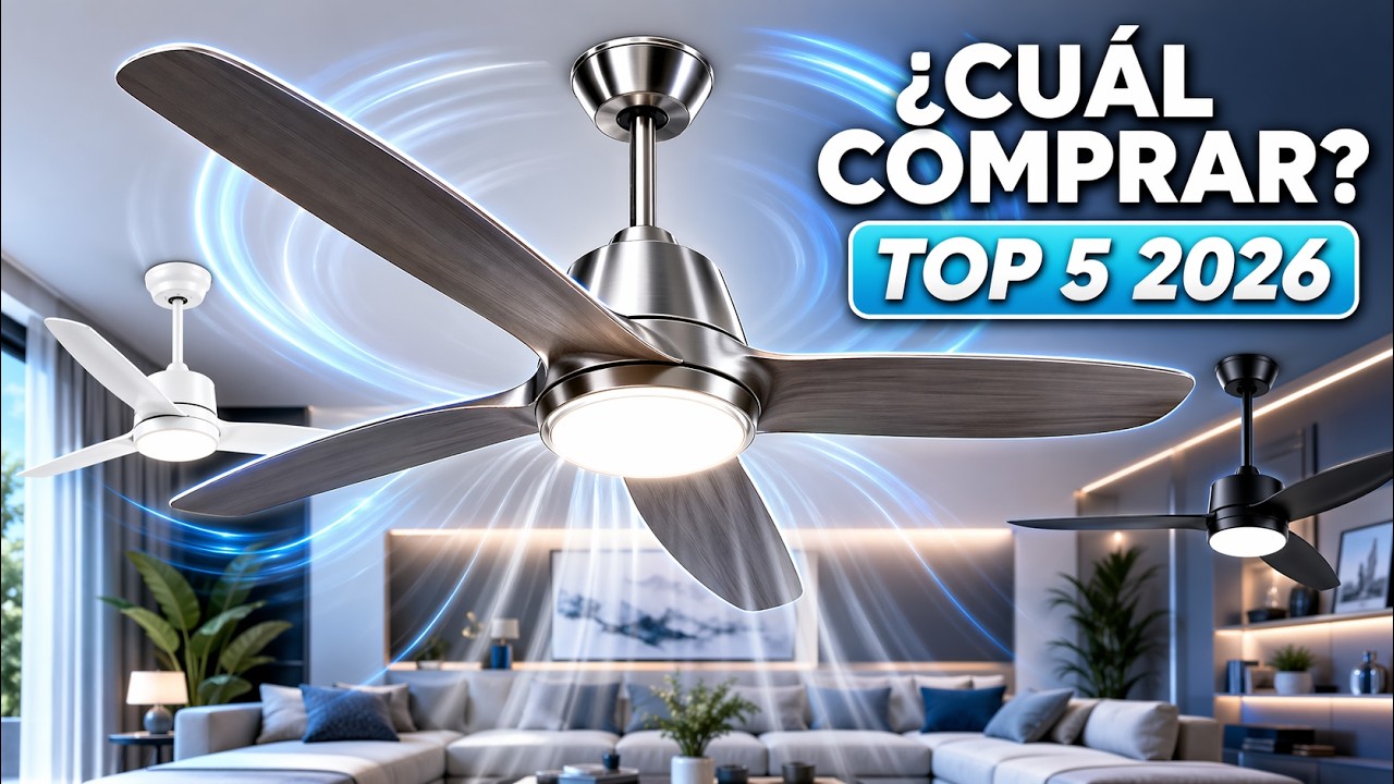 ELIGE el MEJOR: TOP 5 Ventiladores TECHO 2026 🔥