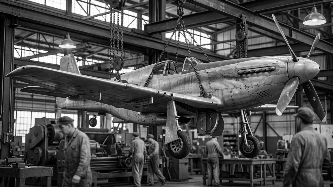 How WWII Fighter Planes Were Built — Inside an American War Factory