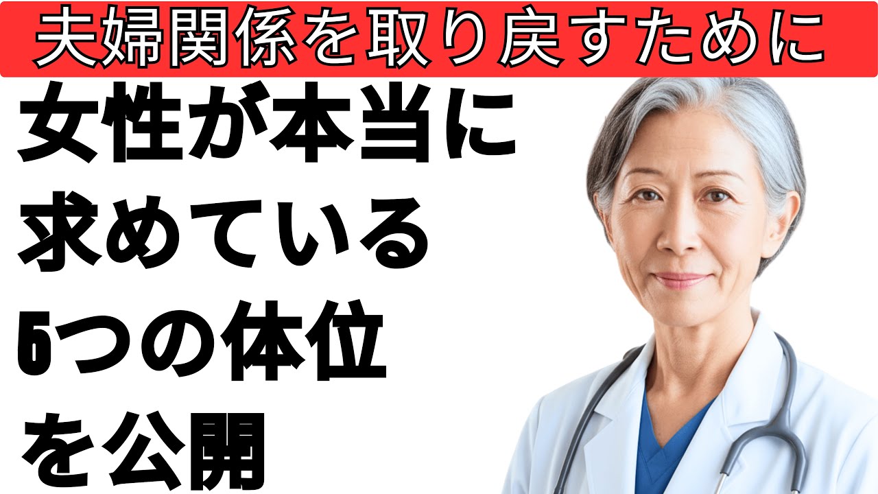 60歳以上の男性必見！女性が夢中になる5つの体位 – 産婦人科医が教える秘密のテクニック