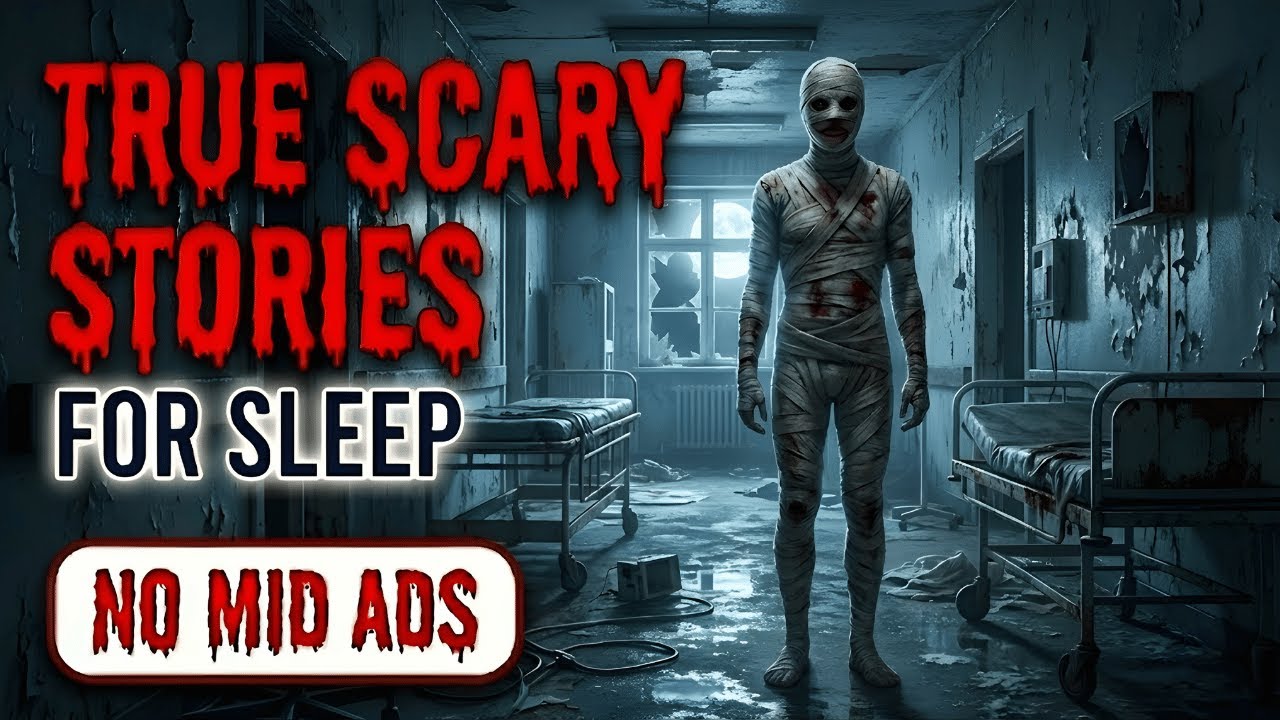 🛑 NO MID ADS 🛑 4+ HOURS  of TRUE Scary Stories for Sleep | Gentle Rain | Black Screen | Vol.53