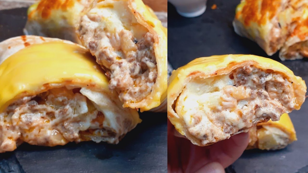طاكوس قراتيني  في الفرن  مشمخ للقلب 🌮وصفة المحلات بصلصة الجبن الرائعة 🧀🧀مش راح تزيدو تستغناو عليه😋